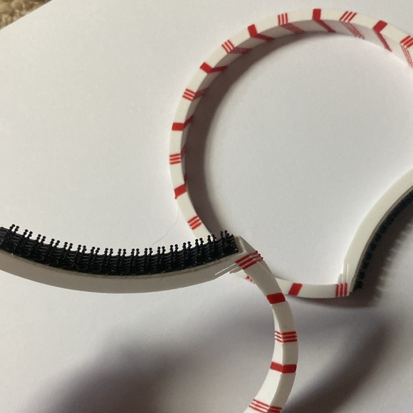 Candy cane 3d printed interchangeable ears - Picture 3 of 3